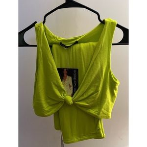 Naked Wardrobe Get knotty set        Neon green        Size XL